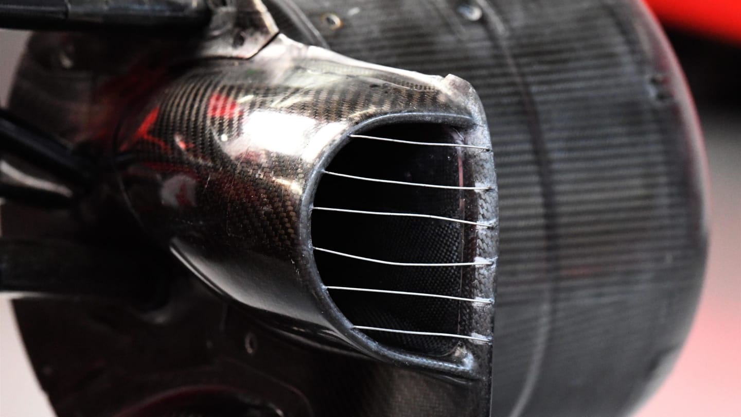 Ferrari SF70-H front brake duct detail at Formula One World Championship, Rd2, Chinese Grand Prix, Practice, Shanghai, China, Friday 7 April 2017. © Sutton Motorsport Images
