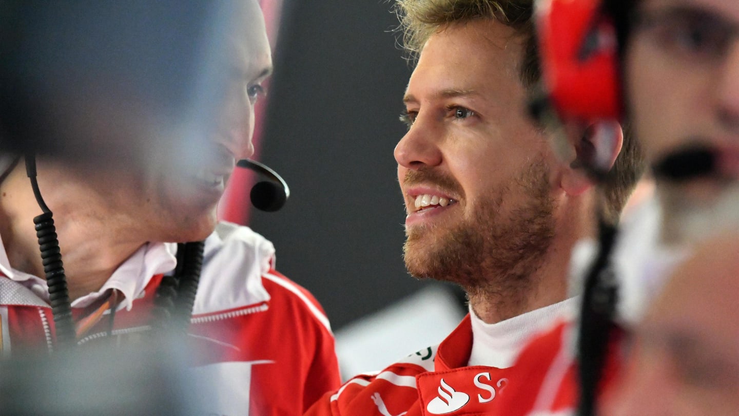 Sebastian Vettel (GER) Ferrari at Formula One World Championship, Rd2, Chinese Grand Prix, Practice, Shanghai, China, Friday 7 April 2017. © Sutton Motorsport Images