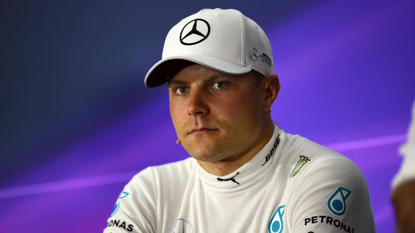 Valtteri Bottas (FIN) Mercedes AMG F1 in the Press Conference at Formula One World Championship, Rd2, Chinese Grand Prix, Qualifying, Shanghai, China, Saturday 8 April 2017. © Sutton Motorsport Images