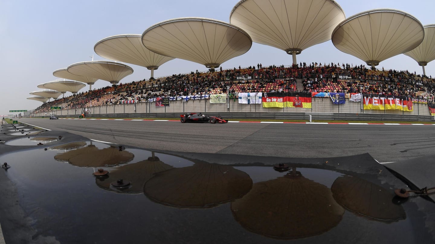 Romain Grosjean (FRA) Haas VF-17 at Formula One World Championship, Rd2, Chinese Grand Prix,