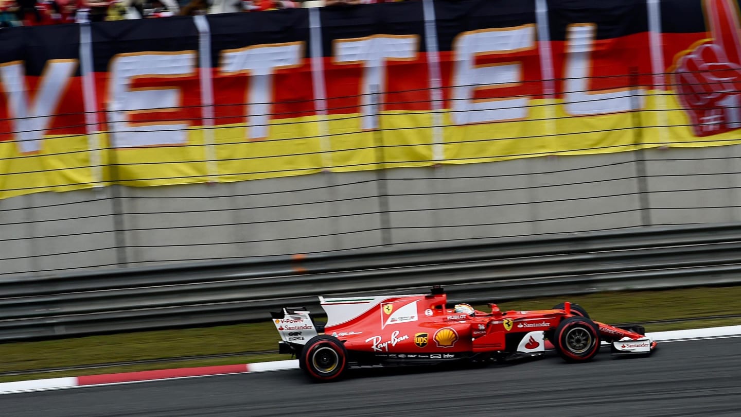 Sebastian Vettel (GER) Ferrari SF70-H at Formula One World Championship, Rd2, Chinese Grand Prix, Qualifying, Shanghai, China, Saturday 8 April 2017. © Sutton Motorsport Images