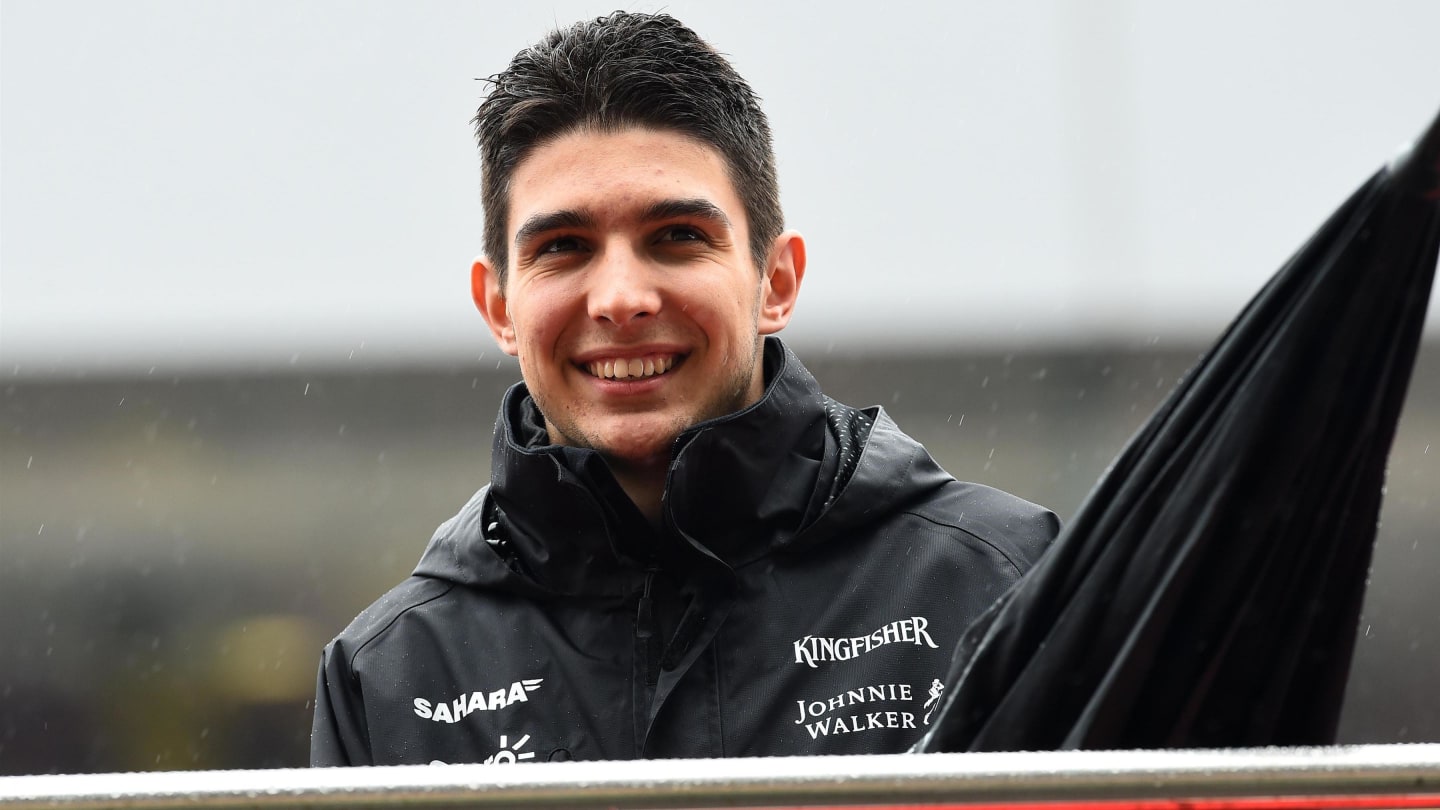 Esteban Ocon (FRA) Force India F1 on the drivers parade at Formula One World Championship, Rd2, Chinese Grand Prix, Race, Shanghai, China, Sunday 9 April 2017. © Sutton Motorsport Images