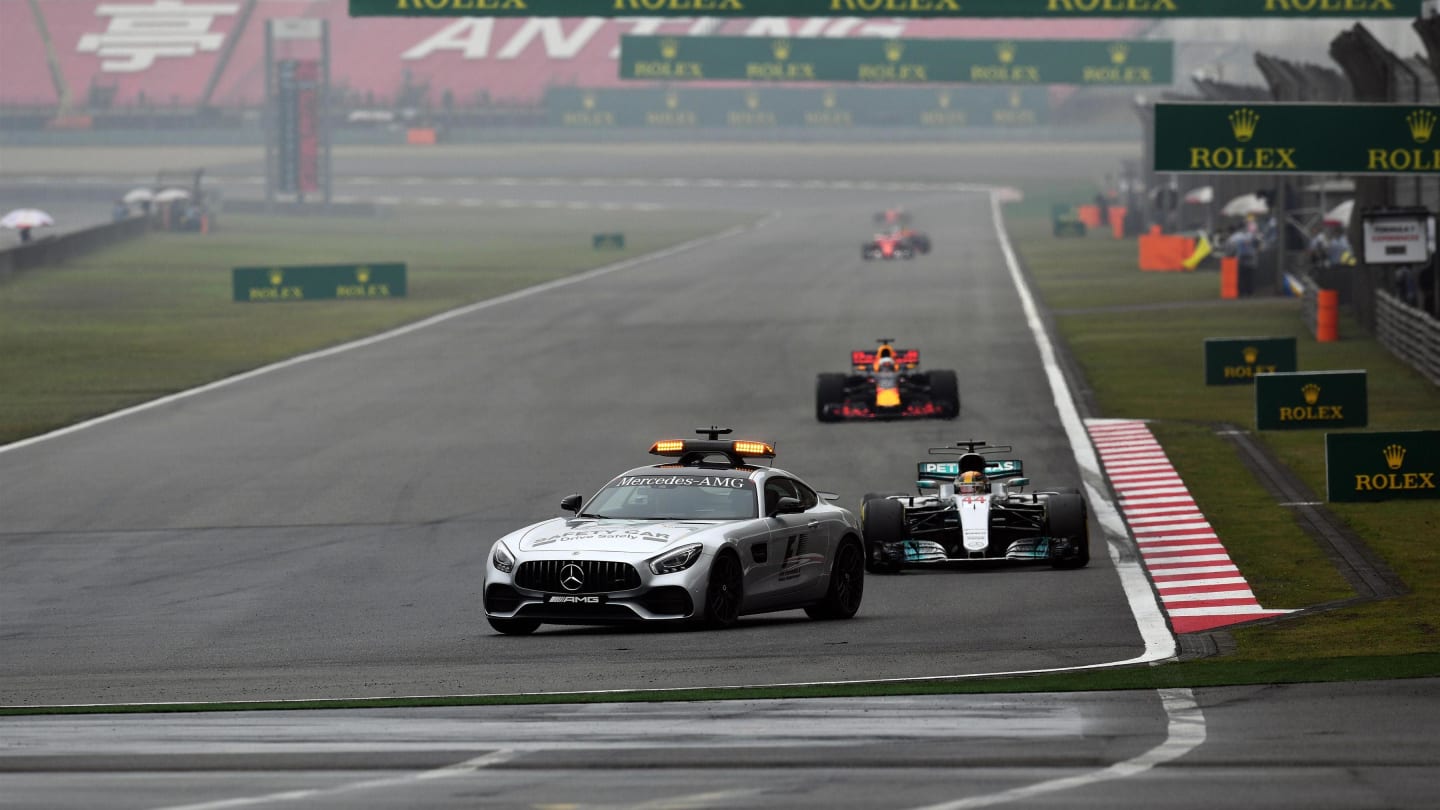 Safety car leads the field at Formula One World Championship, Rd2, Chinese Grand Prix, Race, Shanghai, China, Sunday 9 April 2017. © Sutton Motorsport Images