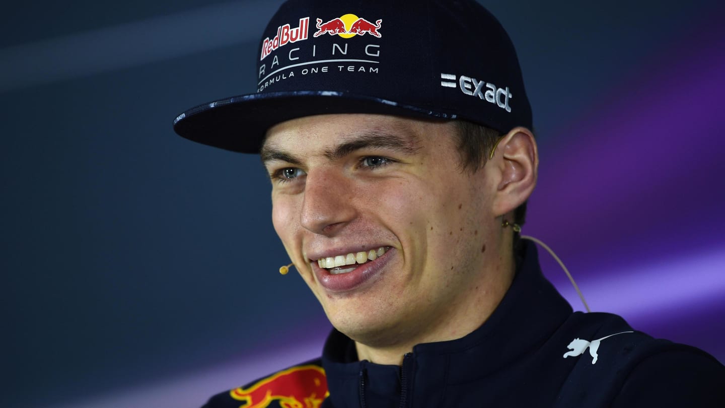 Max Verstappen (NED) Red Bull Racing in the Press Conference at Formula One World Championship, Rd2, Chinese Grand Prix, Preparations, Shanghai, China, Thursday 6 April 2017. © Sutton Motorsport Images