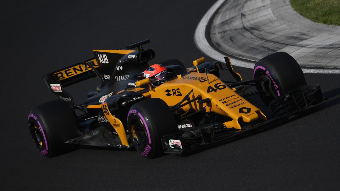 Robert Kubica (POL) Renault Sport F1 Team RS17 at Formula One Testing, Day Two, Hungaroring,