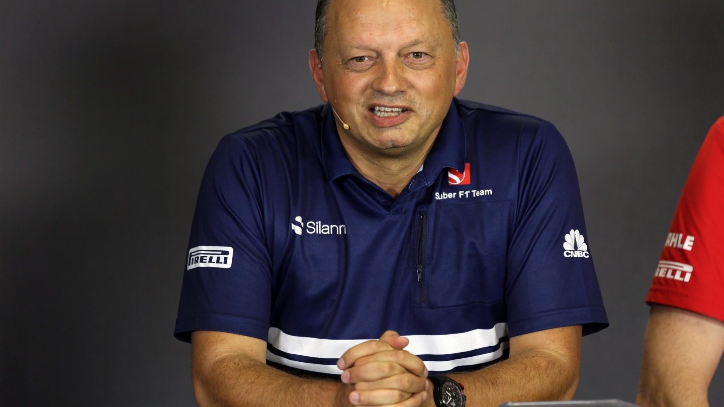 Frederic Vasseur (FRA) Sauber Team Principal in the Press Conference at Formula One World Championship, Rd11, Hungarian Grand Prix, Practice, Hungaroring, Hungary, Friday 28 July 2017. © Sutton Images