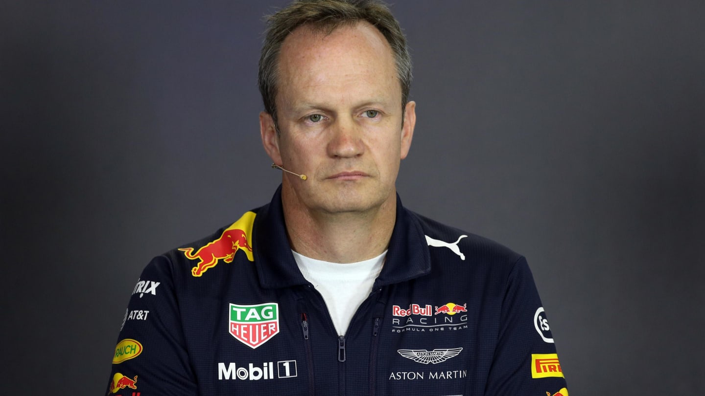 Paul Monaghan (GBR) Red Bull Racing Chief Engineer in the Press Conference at Formula One World Championship, Rd11, Hungarian Grand Prix, Practice, Hungaroring, Hungary, Friday 28 July 2017. © Sutton Images