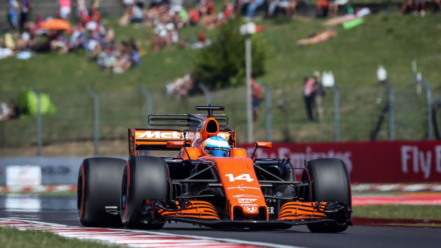 Fernando Alonso (ESP) McLaren MCL32 at Formula One World Championship, Rd11, Hungarian Grand Prix,