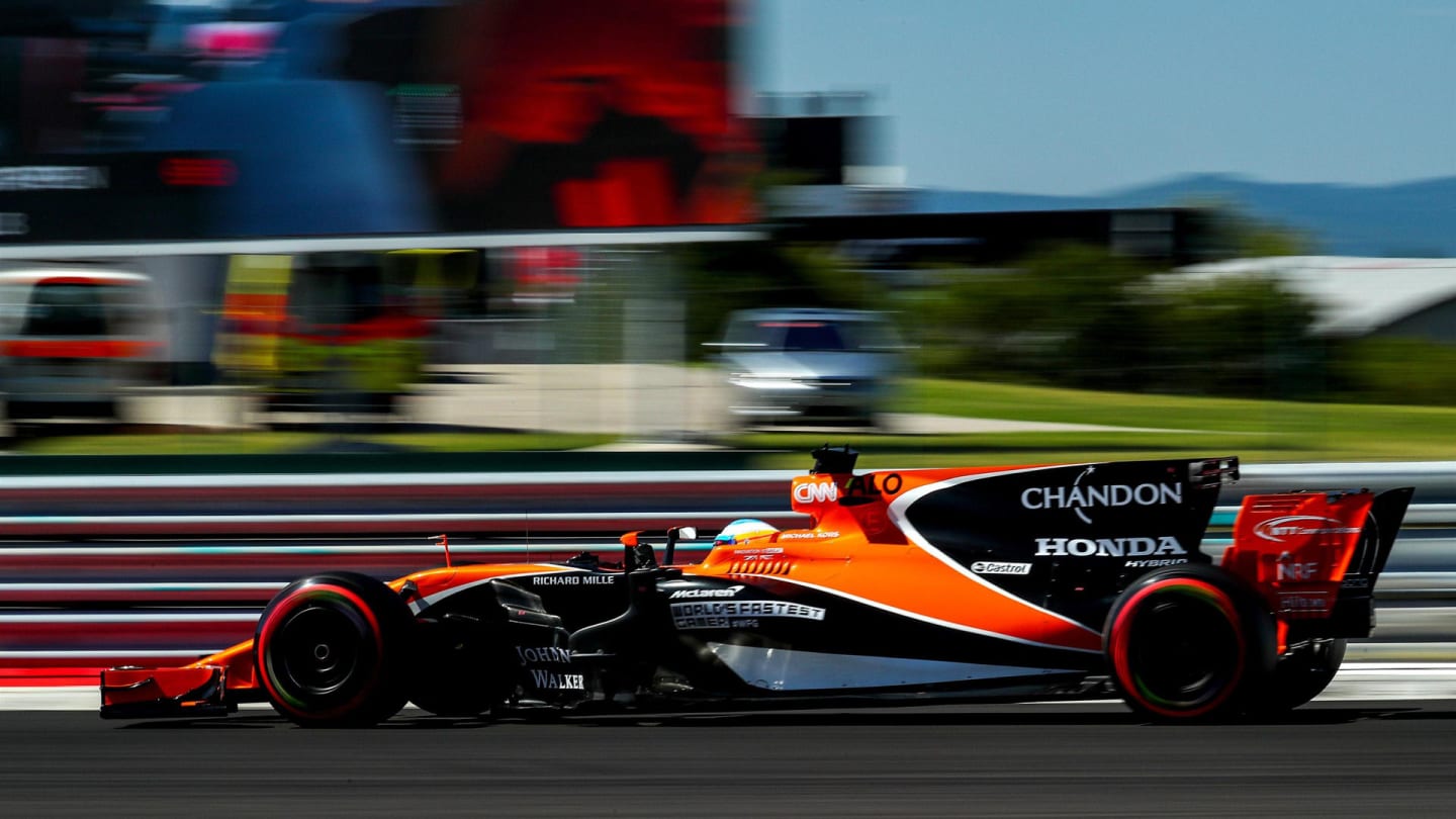 Fernando Alonso (ESP) McLaren MCL32 at Formula One World Championship, Rd11, Hungarian Grand Prix,