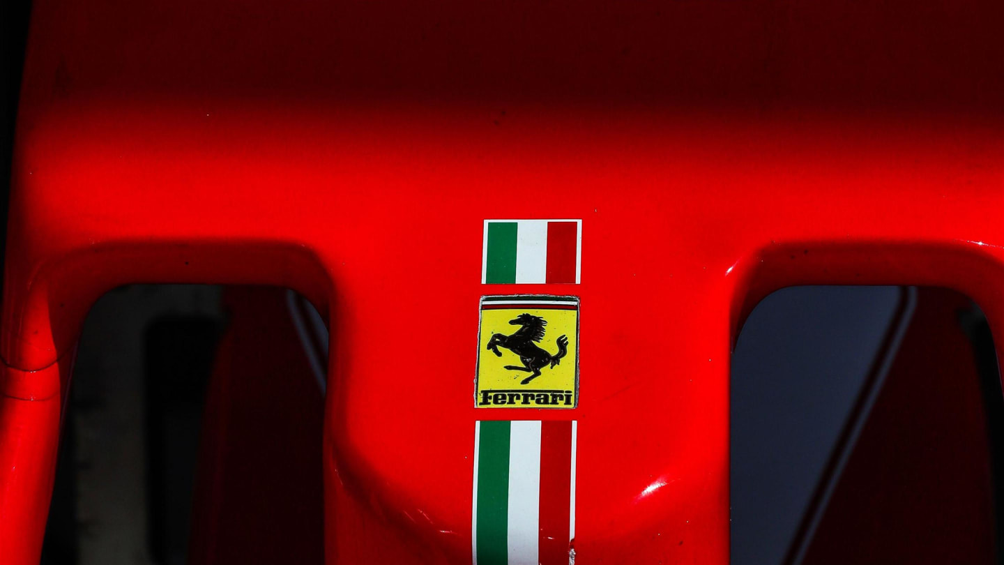 Nose detail of Ferrari SF70-H at Formula One World Championship, Rd11, Hungarian Grand Prix, Race,