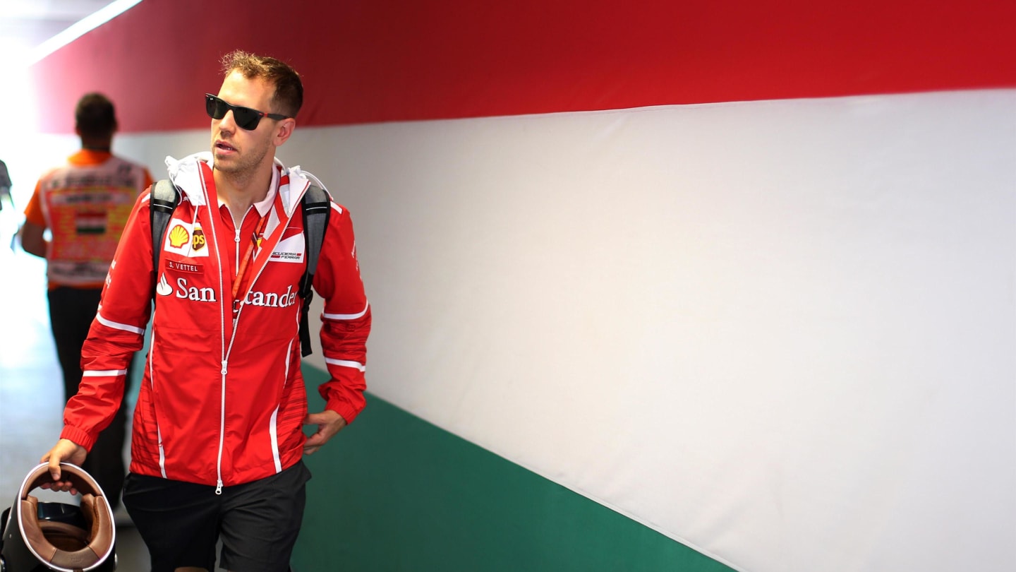 Sebastian Vettel (GER) Ferrari at Formula One World Championship, Rd11, Hungarian Grand Prix, Race, Hungaroring, Hungary, Sunday 30 July 2017. © Sutton Images