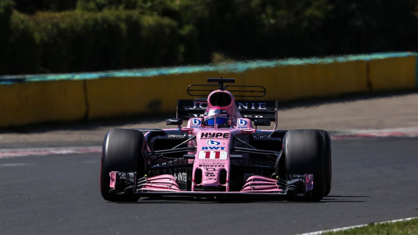 Sergio Perez (MEX) Force India VJM10 at Formula One World Championship, Rd11, Hungarian Grand Prix, Race, Hungaroring, Hungary, Sunday 30 July 2017. © Sutton Images