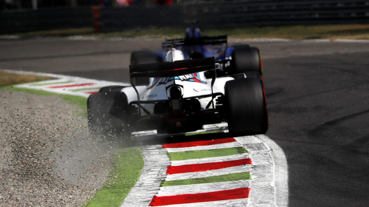 Felipe Massa (BRA) Williams FW40 runs wide into the gravel at Formula One World Championship, Rd13, Italian Grand Prix, Practice, Monza, Italy, Friday 1 September 2017. © Sutton Images