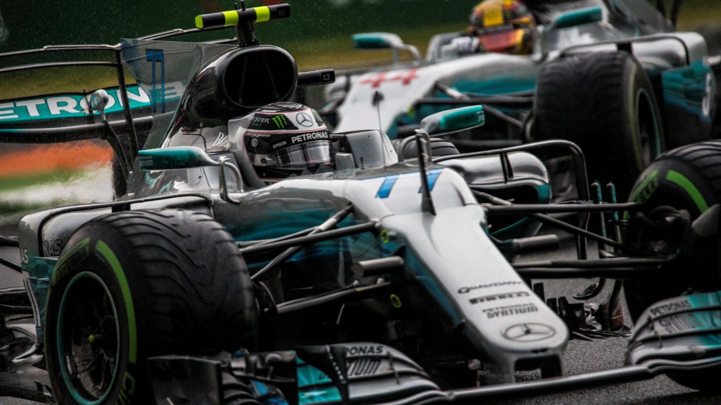 Valtteri Bottas (FIN) Mercedes-Benz F1 W08 Hybrid at Formula One World Championship, Rd13, Italian