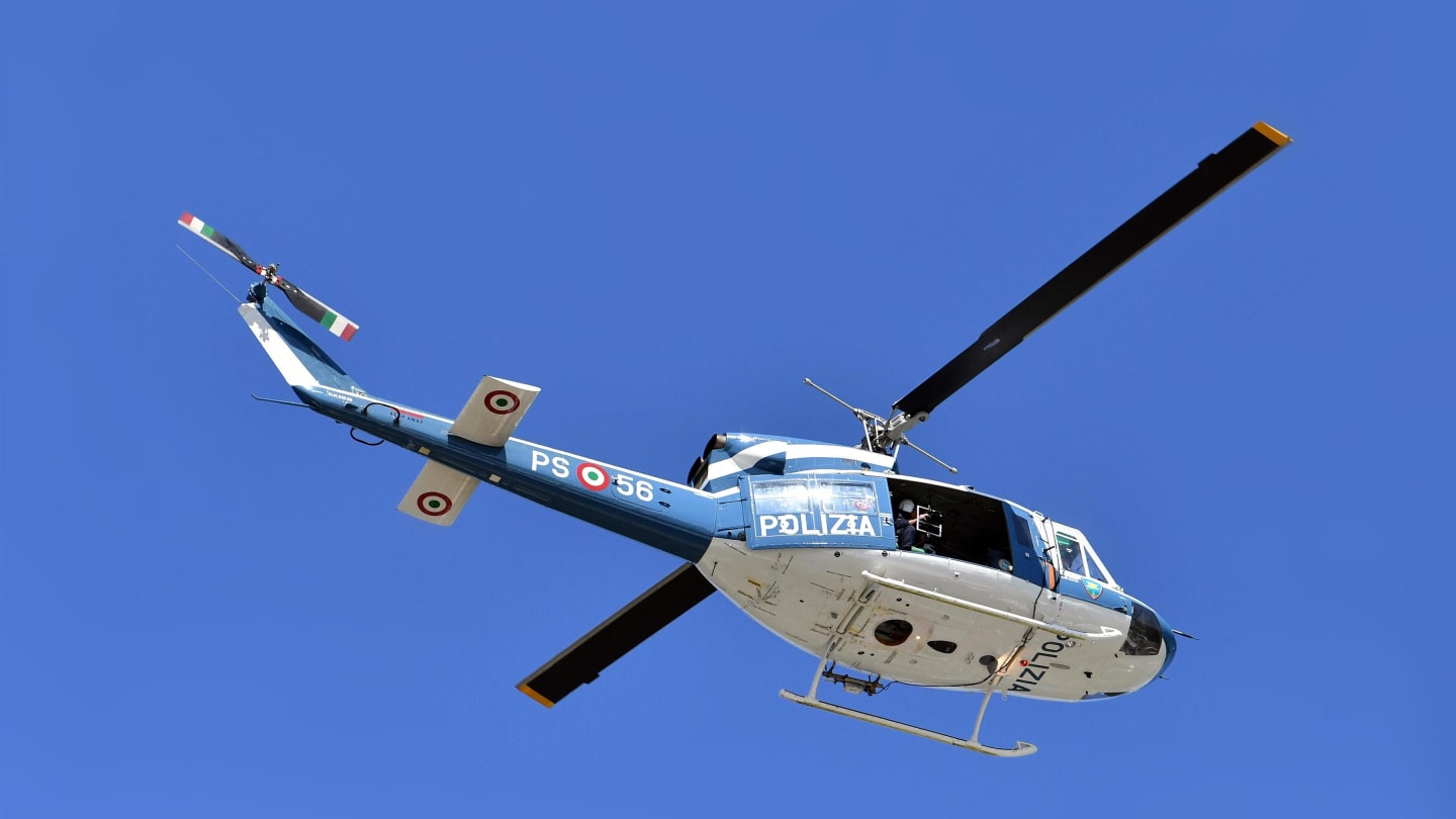 Police Helicopter at Formula One World Championship, Rd13, Italian Grand Prix, Race, Monza, Italy, Sunday 3 September 2017. © Sutton Images