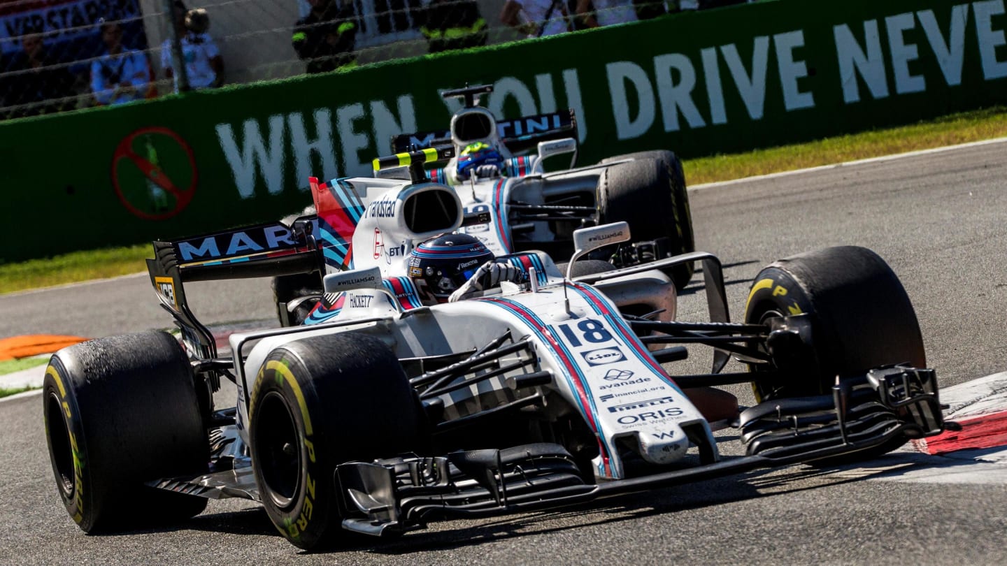 Lance Stroll (CDN) Williams FW40 at Formula One World Championship, Rd13, Italian Grand Prix, Race,