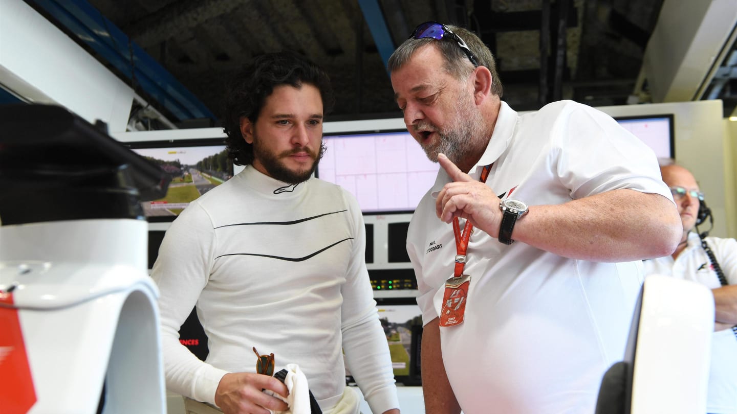 F1 Experiences 2-Seater passenger Kit Harington (GBR) Actor and Paul Stoddart (AUS) at Formula One World Championship, Rd13, Italian Grand Prix, Race, Monza, Italy, Sunday 3 September 2017. © Sutton Images