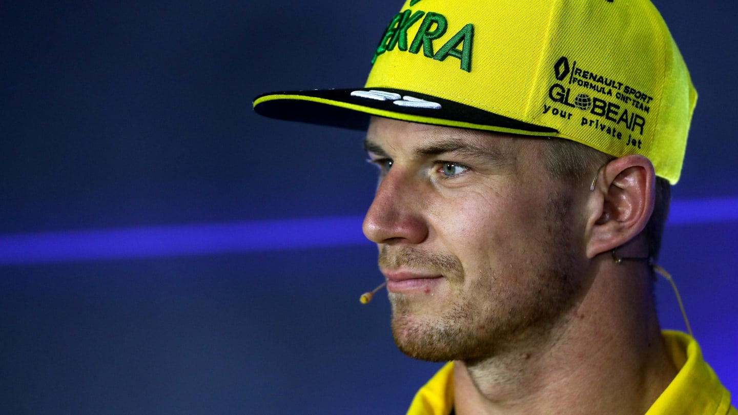 Nico Hulkenberg (GER) Renault Sport F1 Team in the Press Conference at Formula One World Championship, Rd13, Italian Grand Prix, Preparations, Monza, Italy, Thursday 31 August 2017. © Sutton Images