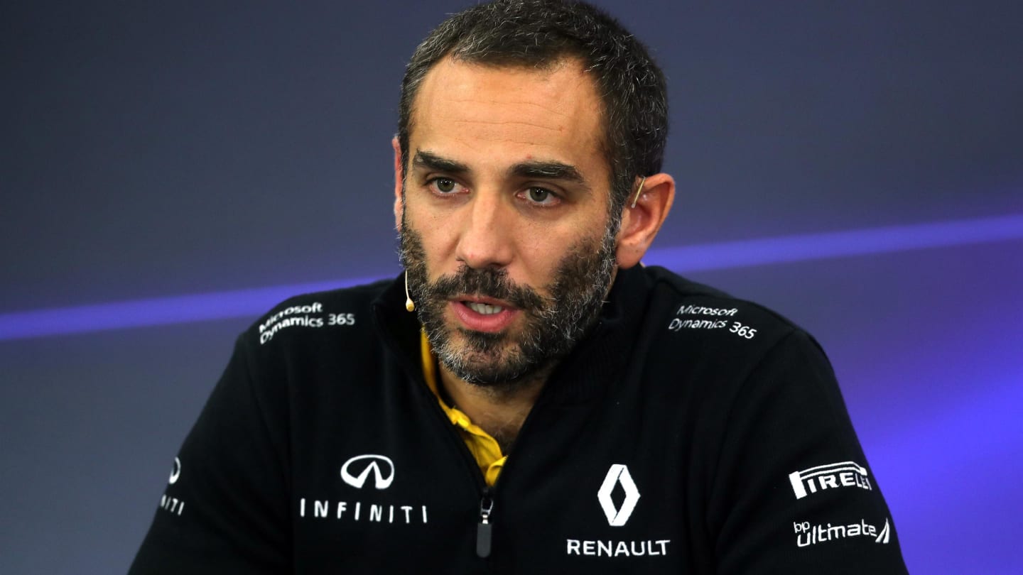 Cyril Abiteboul (FRA) Renault Sport F1 Managing Director in the Press Conference at Formula One World Championship, Rd16, Japanese Grand Prix, Practice, Suzuka, Japan, Friday 6 October 2017. © Kym Illman/Sutton Images