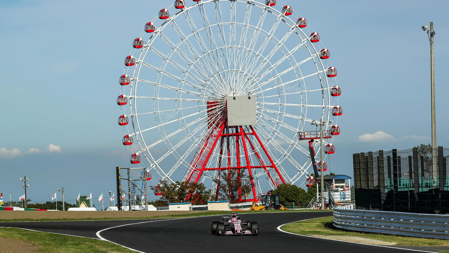 Esteban Ocon (FRA) Force India VJM10 at Formula One World Championship, Rd16, Japanese Grand Prix,