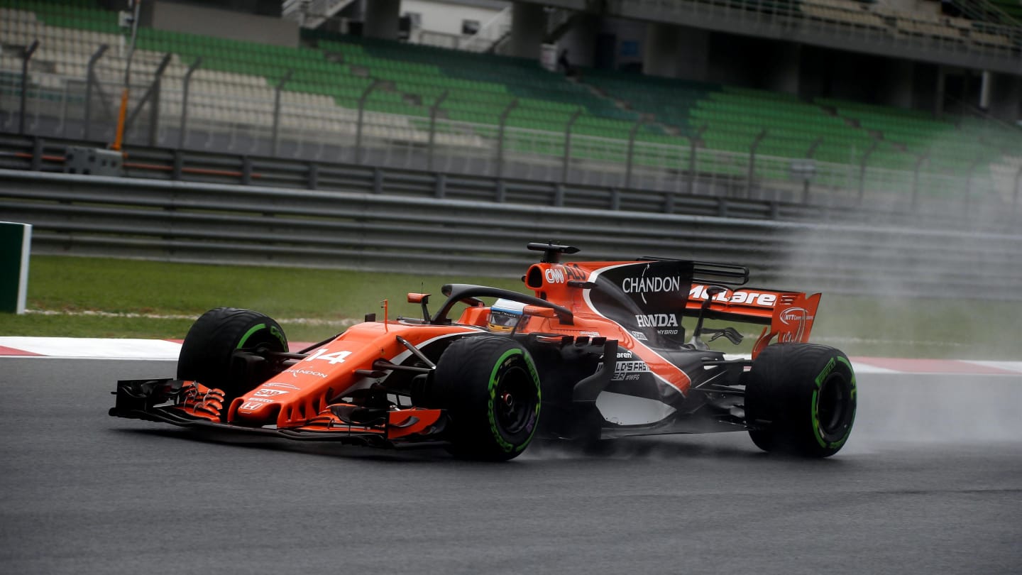 Fernando Alonso (ESP) McLaren MCL32 at Formula One World Championship, Rd15, Malaysian Grand Prix, Practice, Sepang, Malaysia, Friday 29 September 2017. © Manuel Goria/Sutton Images