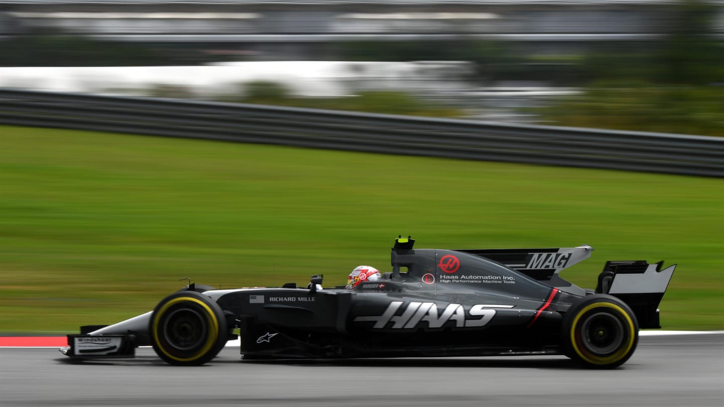 Kevin Magnussen (DEN) Haas VF-17 at Formula One World Championship, Rd15, Malaysian Grand Prix, Practice, Sepang, Malaysia, Friday 29 September 2017. © Mark Sutton/Sutton Images
