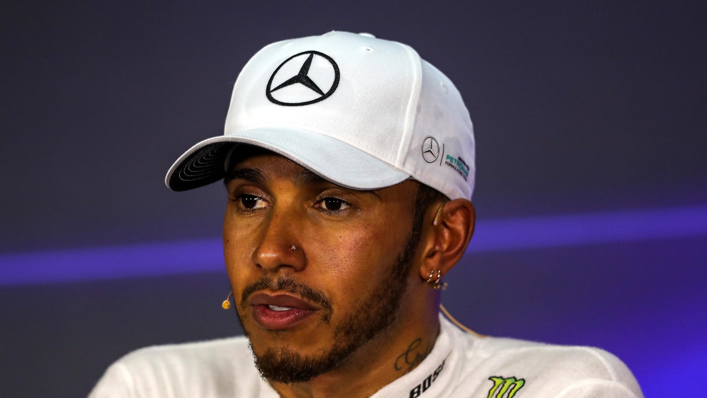 Lewis Hamilton (GBR) Mercedes AMG F1 in the Press Conference at Formula One World Championship, Rd15, Malaysian Grand Prix, Qualifying, Sepang, Malaysia, Saturday 30 September 2017. © Kym Illman/Sutton Images
