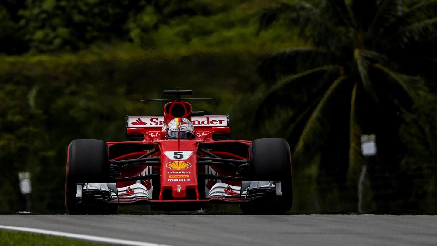 Sebastian Vettel (GER) Ferrari SF70-H at Formula One World Championship, Rd15, Malaysian Grand