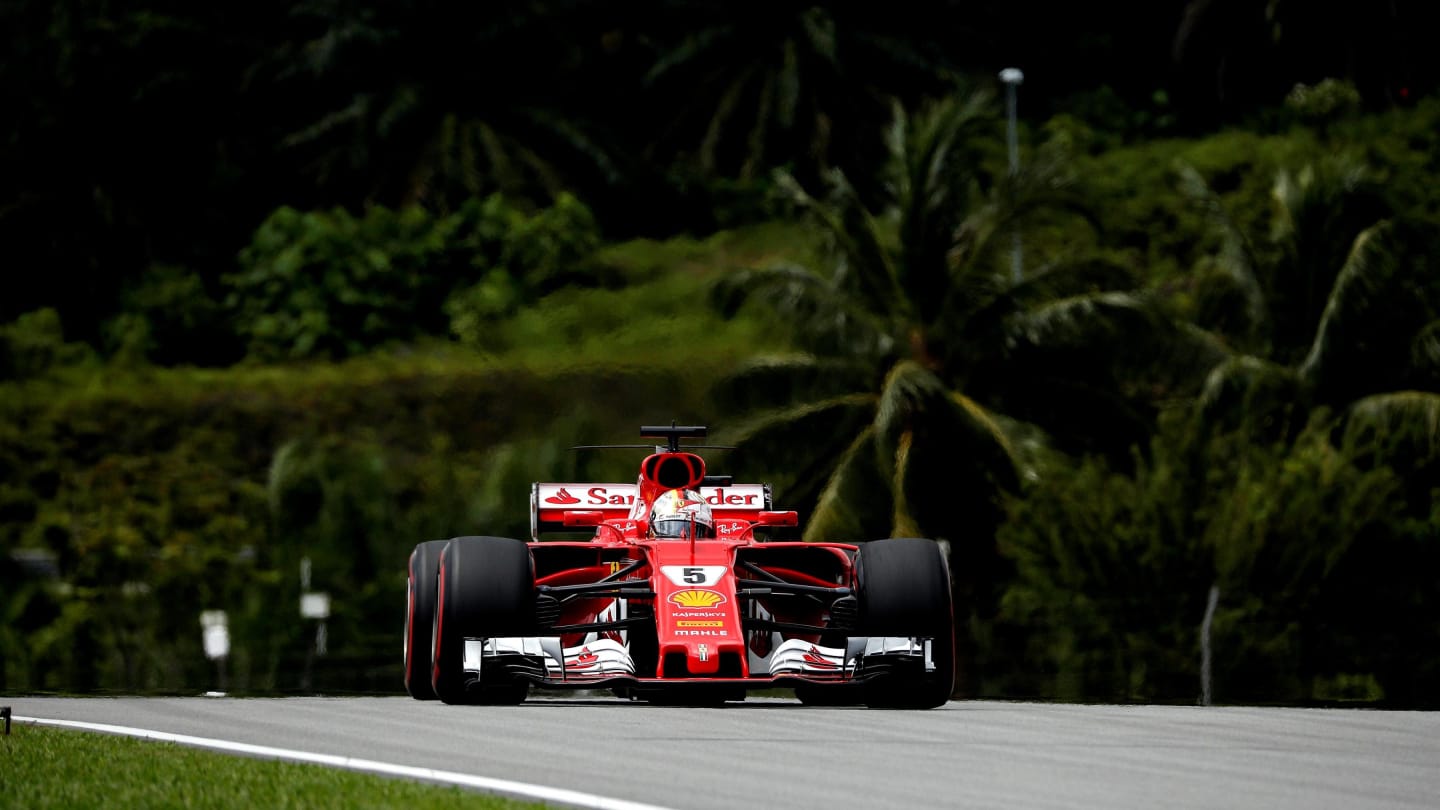 Sebastian Vettel (GER) Ferrari SF70-H at Formula One World Championship, Rd15, Malaysian Grand