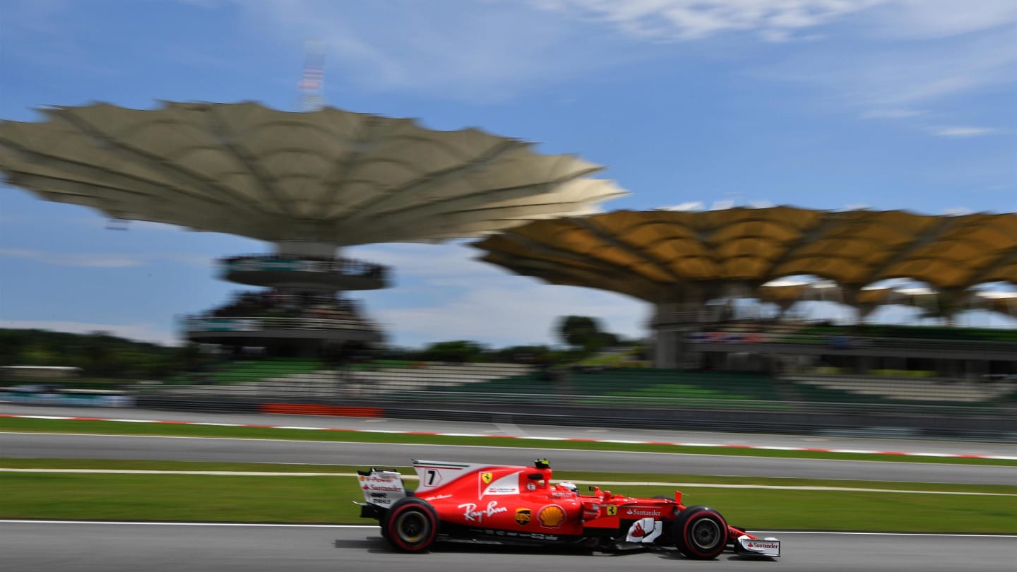 Kimi Raikkonen (FIN) Ferrari SF70-H at Formula One World Championship, Rd15, Malaysian Grand Prix, Qualifying, Sepang, Malaysia, Saturday 30 September 2017. © Mark Sutton/Sutton Images