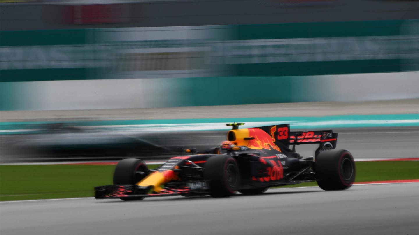Max Verstappen (NED) Red Bull Racing RB13 at Formula One World Championship, Rd15, Malaysian Grand Prix, Race, Sepang, Malaysia, Sunday 1 October 2017. © Mark Sutton/Sutton Images