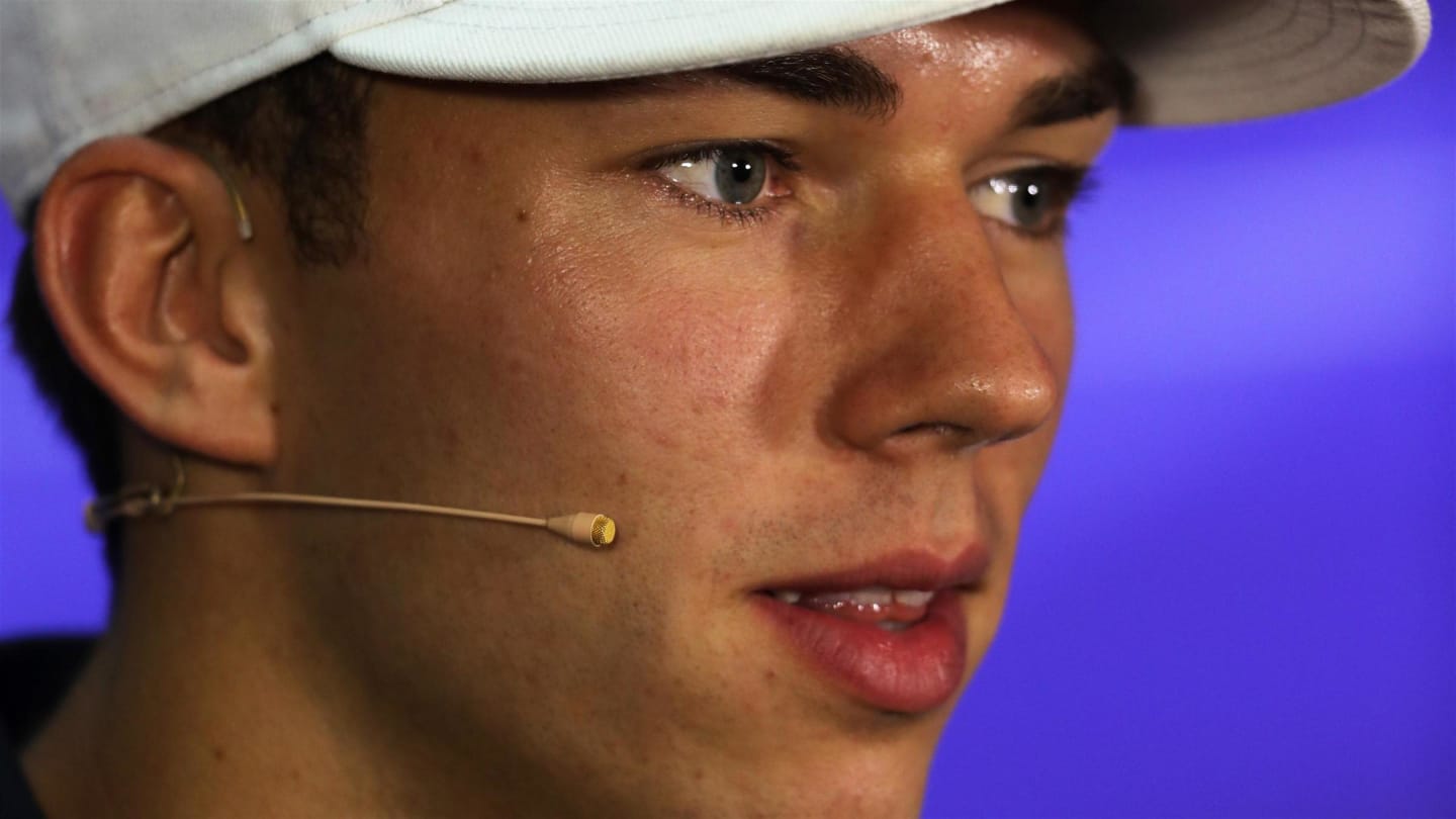 Pierre Gasly (FRA) Scuderia Toro Rosso in the Press Conference at Formula One World Championship, Rd15, Malaysian Grand Prix, Preparations, Sepang, Malaysia, Thursday 28 September 2017. © Kym Illman/Sutton Images