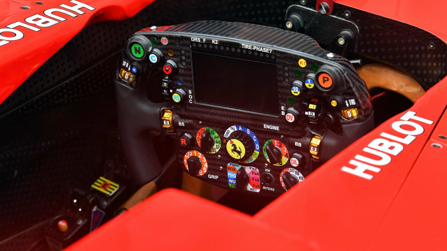 Ferrari SF70-H steering wheel at Formula One World Championship, Rd15, Malaysian Grand Prix, Preparations, Sepang, Malaysia, Thursday 28 September 2017. © Sutton images