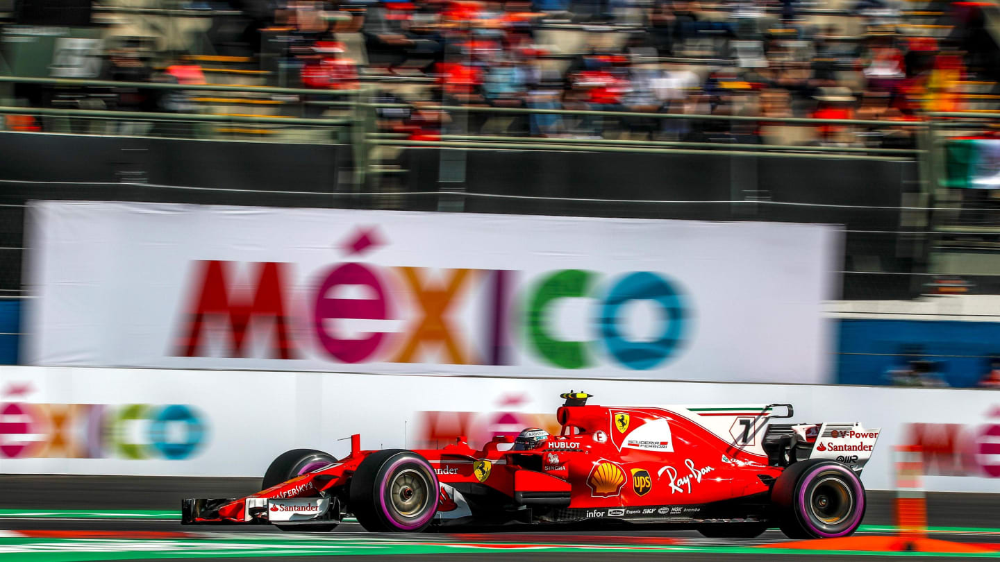 Kimi Raikkonen (FIN) Ferrari SF70-H at Formula One World Championship, Rd18, Mexican Grand Prix, Qualifying, Circuit Hermanos Rodriguez, Mexico City, Mexico, Saturday 28 October 2017. © Manuel Goria/Sutton Images