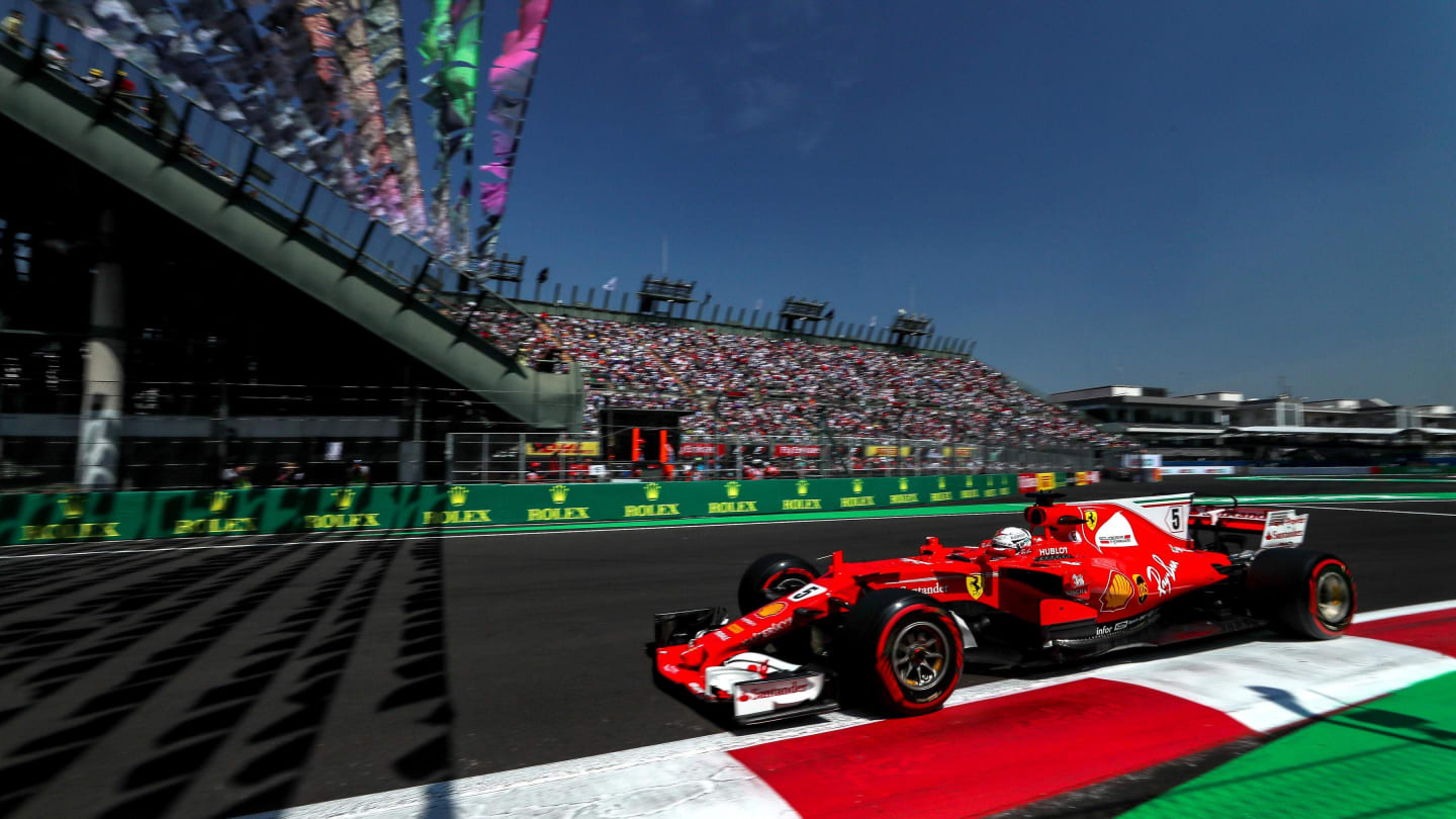 Sebastian Vettel (GER) Ferrari SF70-H at Formula One World Championship, Rd18, Mexican Grand Prix,