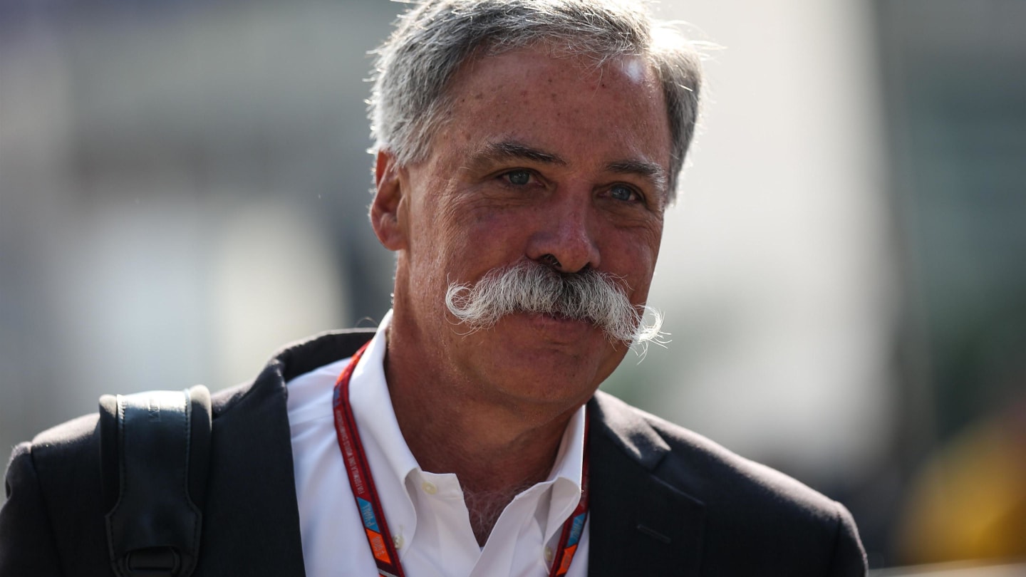 Chase Carey (USA) Chief Executive Officer and Executive Chairman of the Formula One Group at Formula One World Championship, Rd18, Mexican Grand Prix, Race, Circuit Hermanos Rodriguez, Mexico City, Mexico, Sunday 29 October 2017. © Mirko Stange/Sutton Images