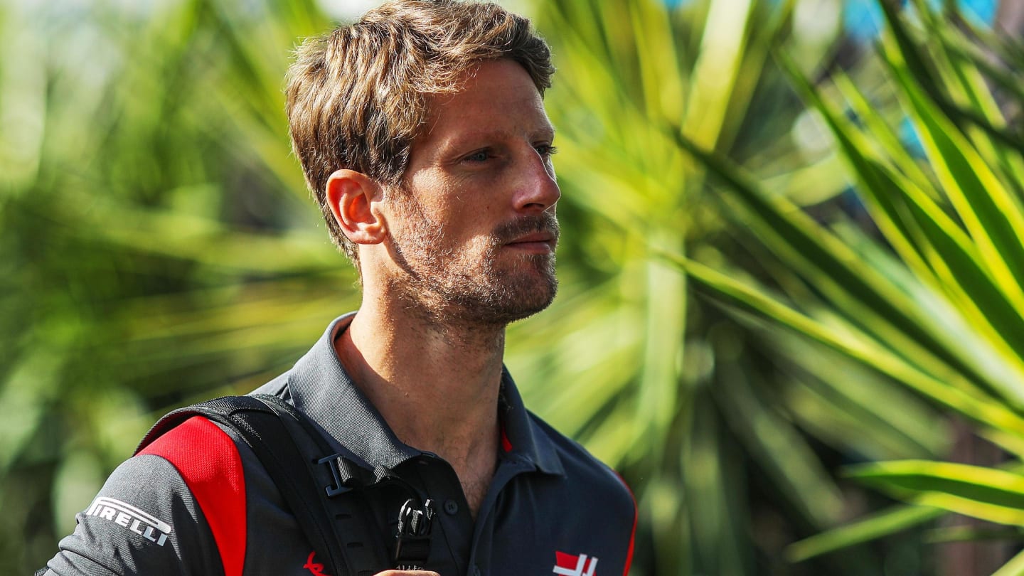 Romain Grosjean (FRA) Haas F1 at Formula One World Championship, Rd18, Mexican Grand Prix, Preparations, Circuit Hermanos Rodriguez, Mexico City, Mexico, Thursday 26 October 2017. © Kym Illman/Sutton Images