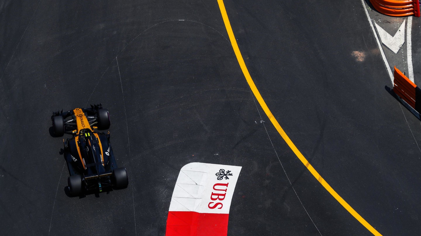 Jolyon Palmer (GBR) Renault Sport F1 Team RS17 at Formula One World Championship, Rd6, Monaco Grand Prix, Qualifying, Monte-Carlo, Monaco, Saturday 27 May 2017. © Sutton Images