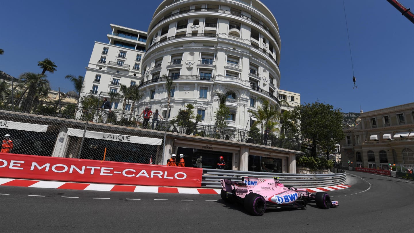 Esteban Ocon (FRA) Force India VJM10 at Formula One World Championship, Rd6, Monaco Grand Prix, Qualifying, Monte-Carlo, Monaco, Saturday 27 May 2017. © Sutton Images