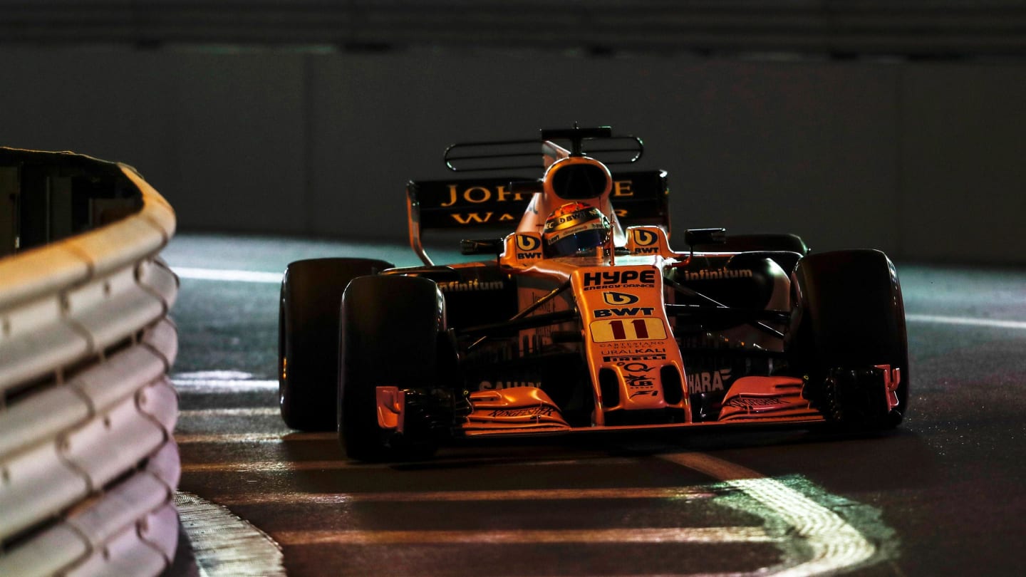Sergio Perez (MEX) Force India VJM10 at Formula One World Championship, Rd6, Monaco Grand Prix, Qualifying, Monte-Carlo, Monaco, Saturday 27 May 2017. © Sutton Images