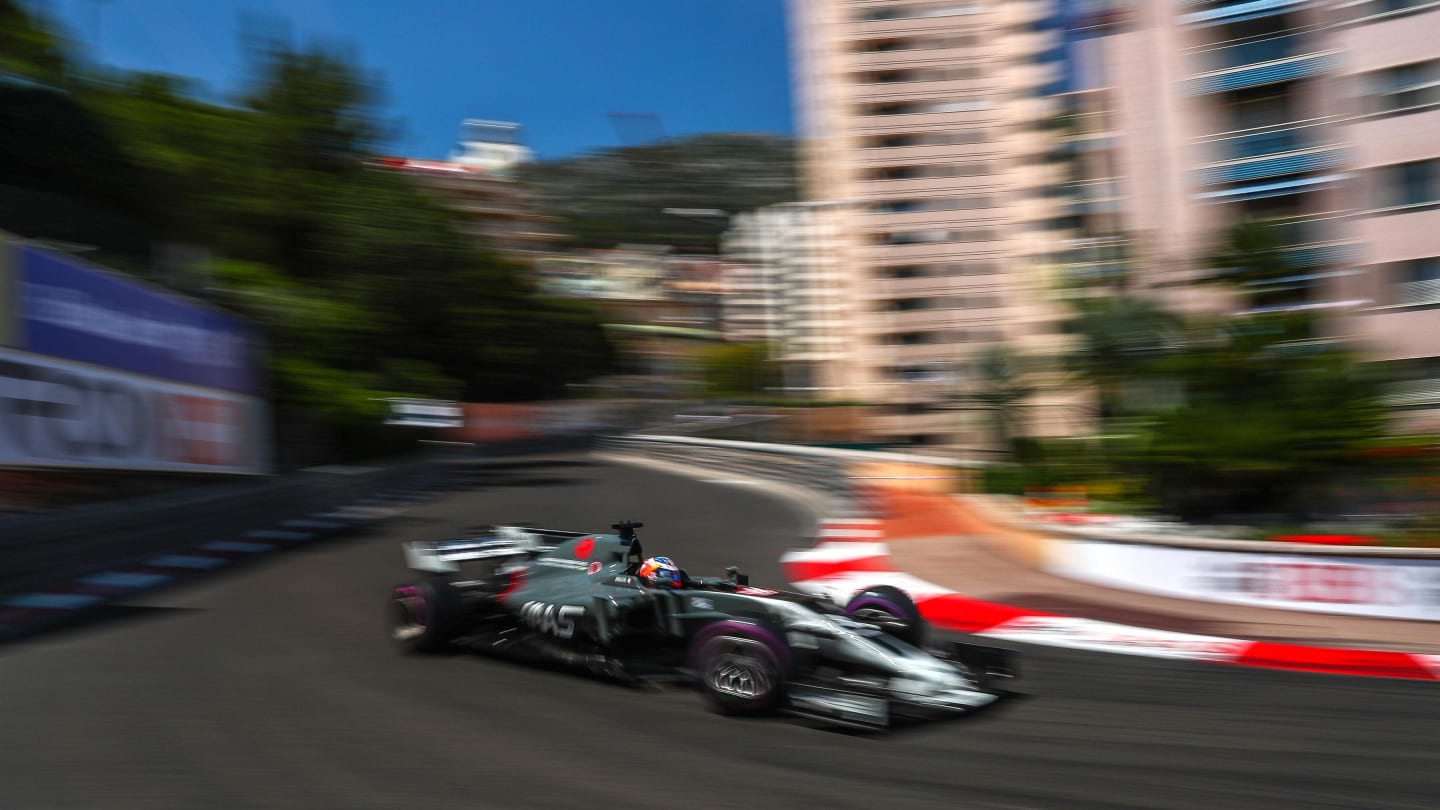 Romain Grosjean (FRA) Haas VF-17 at Formula One World Championship, Rd6, Monaco Grand Prix, Race, Monte-Carlo, Monaco, Sunday 28 May 2017. © Sutton Images