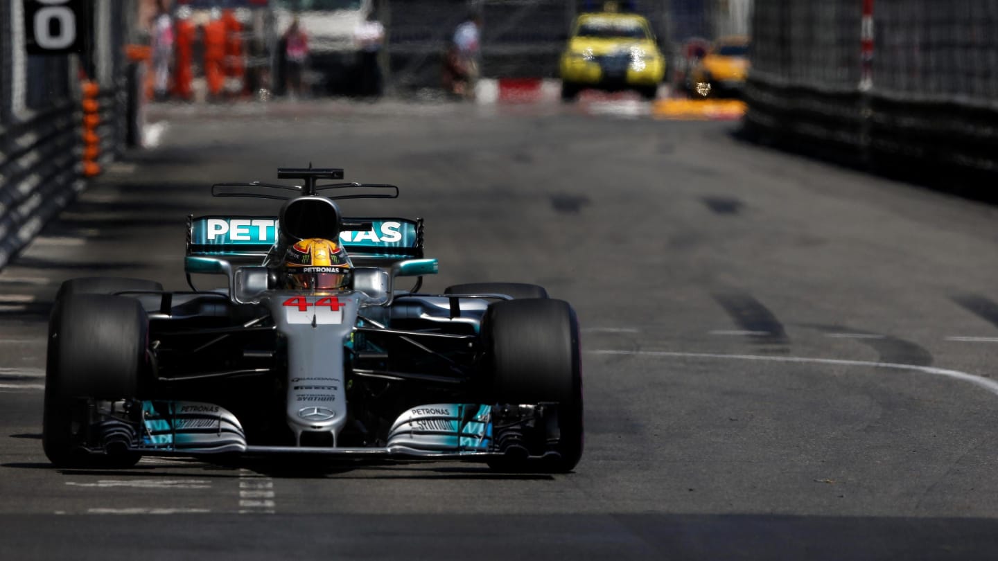 Lewis Hamilton (GBR) Mercedes-Benz F1 W08 Hybrid at Formula One World Championship, Rd6, Monaco Grand Prix, Race, Monte-Carlo, Monaco, Sunday 28 May 2017. © Sutton Images