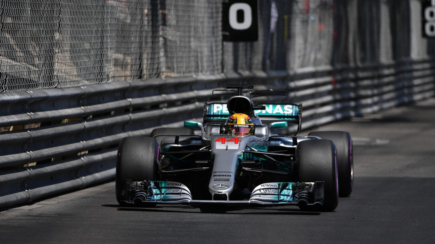 Lewis Hamilton (GBR) Mercedes-Benz F1 W08 Hybrid at Formula One World Championship, Rd6, Monaco