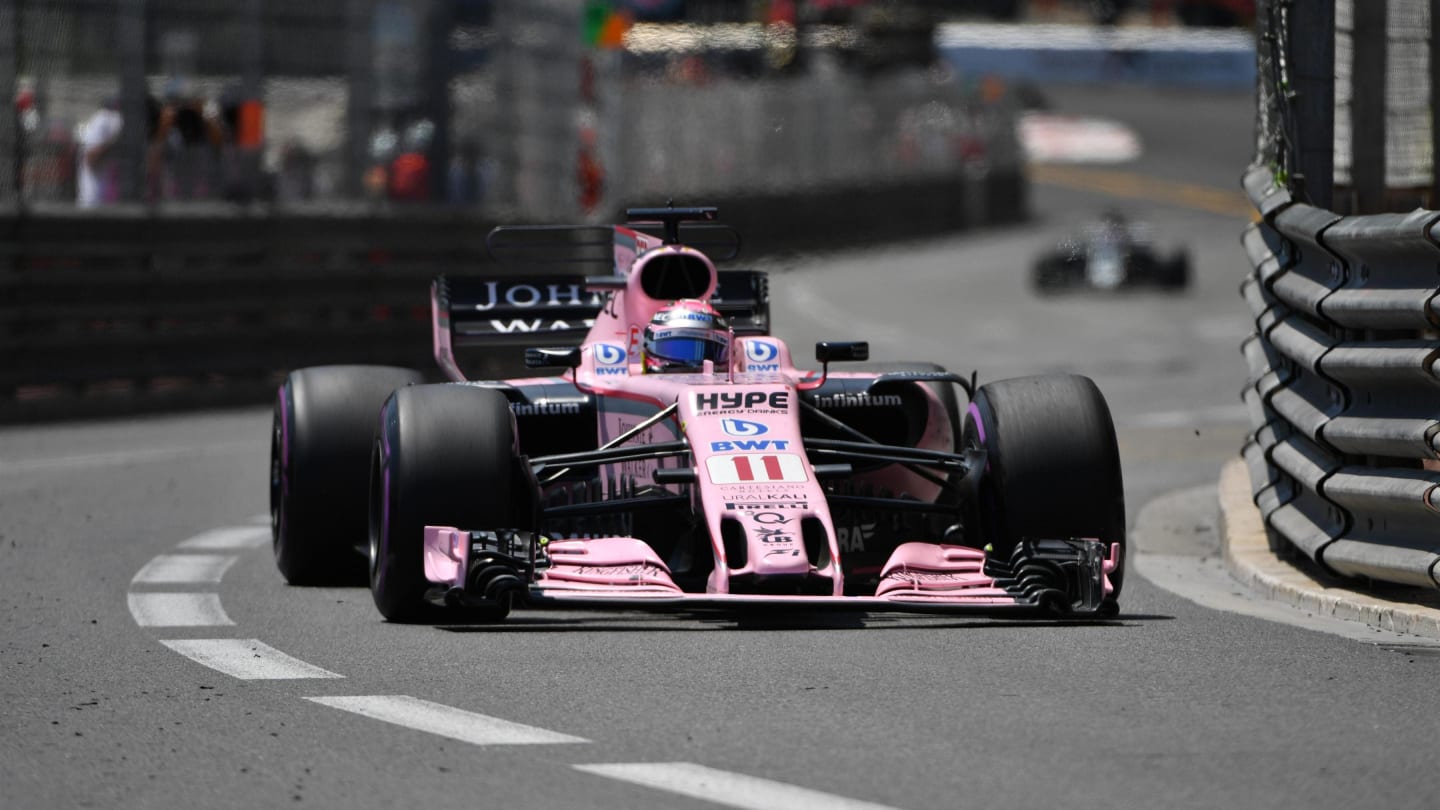 Sergio Perez (MEX) Force India VJM10 at Formula One World Championship, Rd6, Monaco Grand Prix,