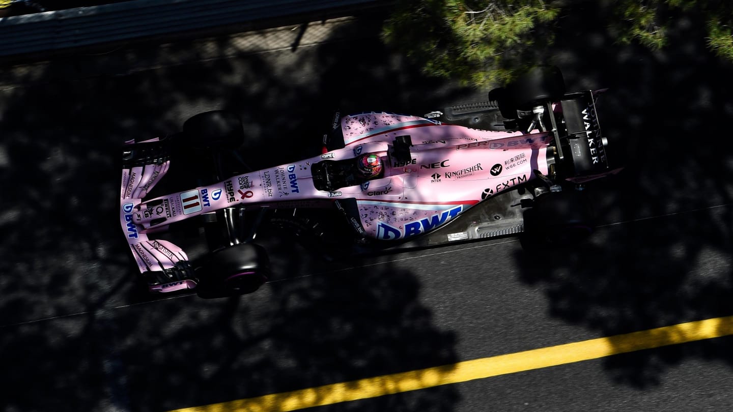 Sergio Perez (MEX) Force India VJM10 at Formula One World Championship, Rd6, Monaco Grand Prix,