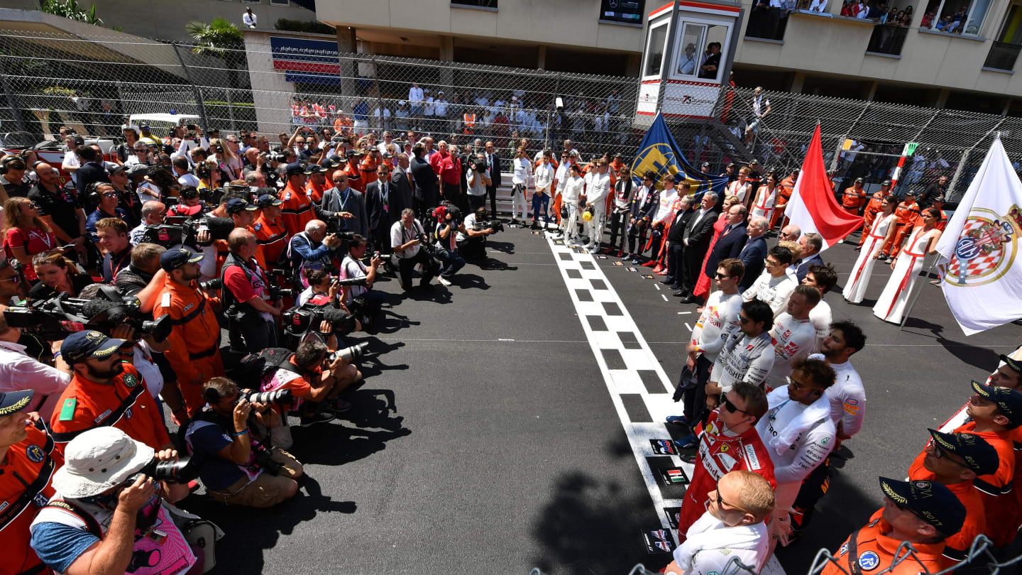 Grid at Formula One World Championship, Rd6, Monaco Grand Prix, Race, Monte-Carlo, Monaco, Sunday 28 May 2017. © Sutton Images