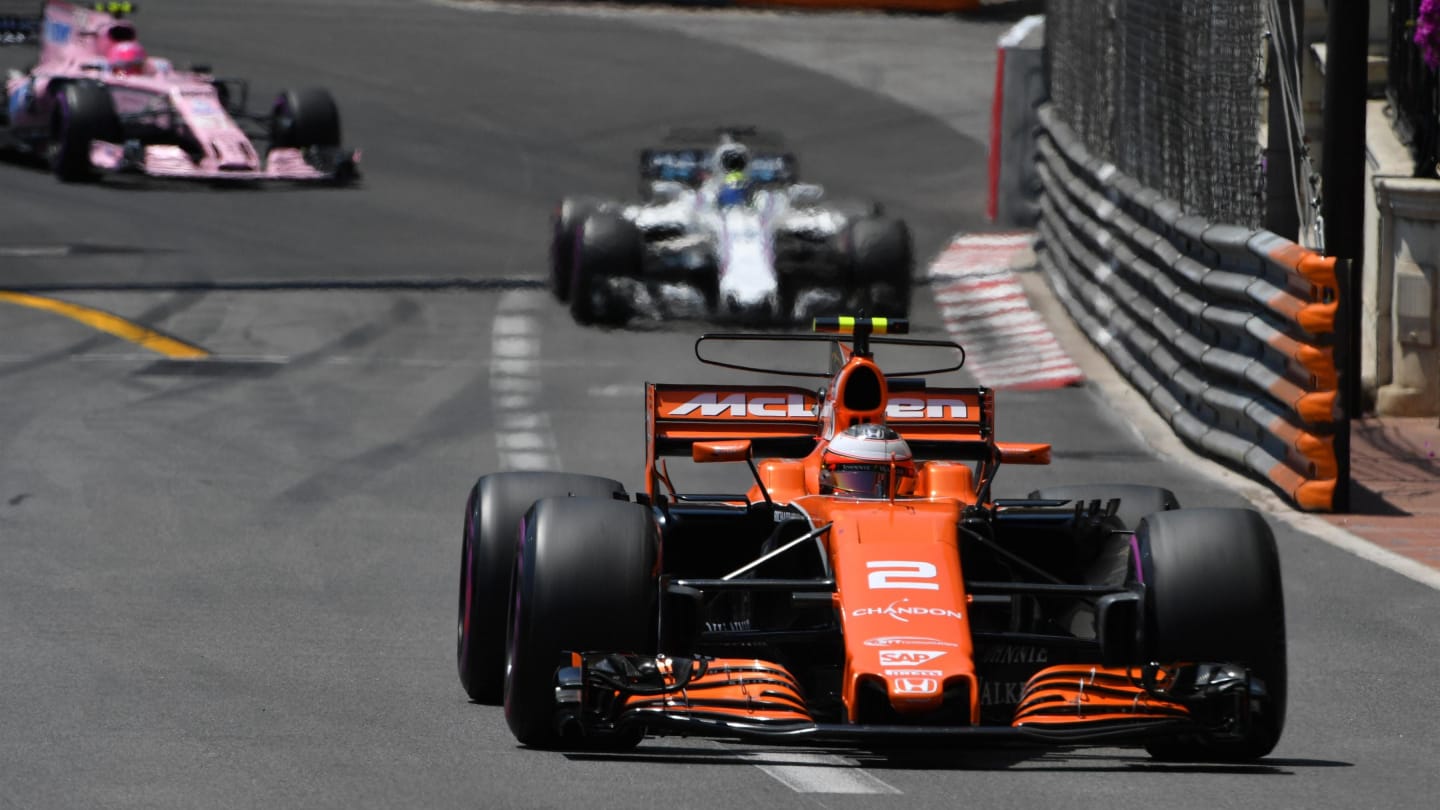 Stoffel Vandoorne (BEL) McLaren MCL32 at Formula One World Championship, Rd6, Monaco Grand Prix, Race, Monte-Carlo, Monaco, Sunday 28 May 2017. © Sutton Images