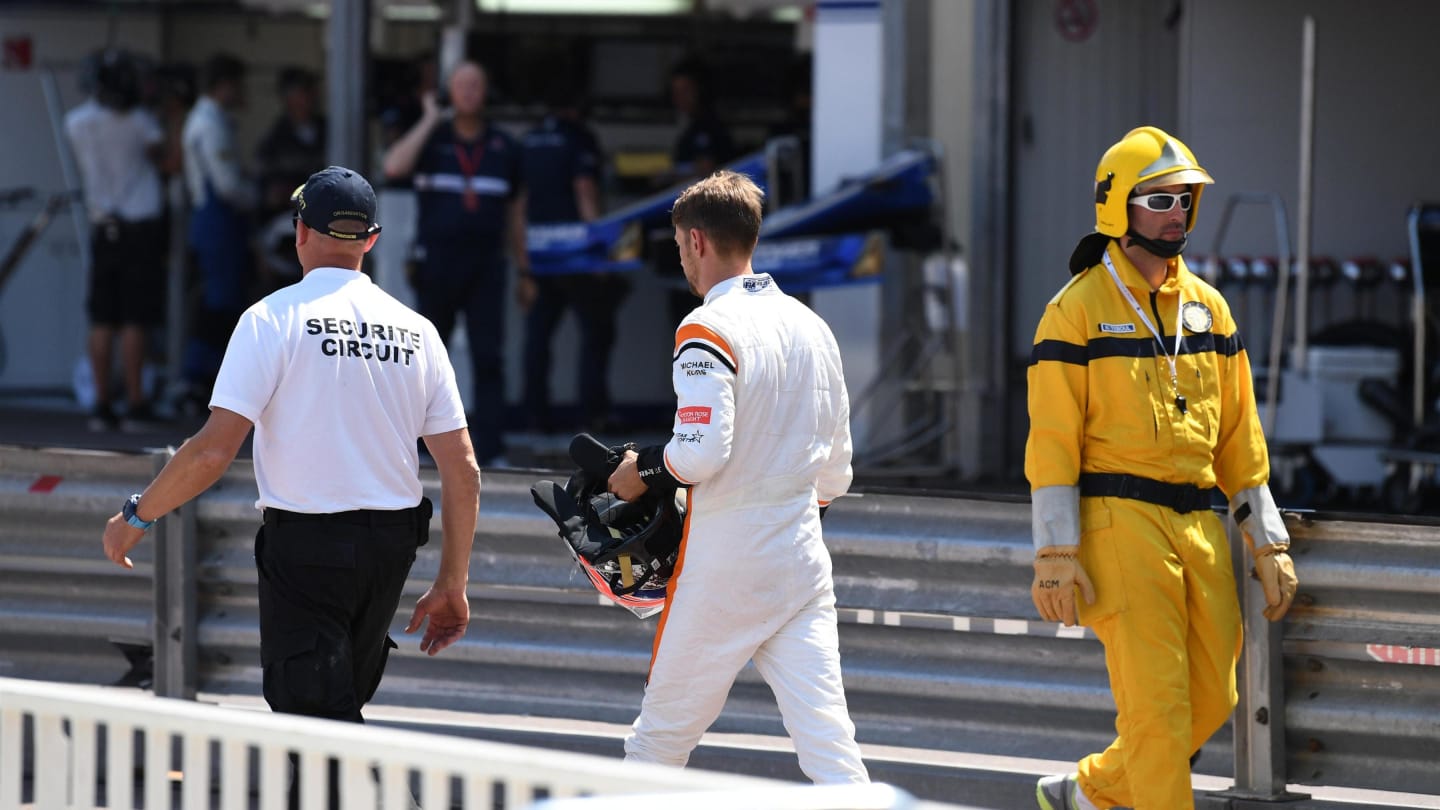 Race retiree Jenson Button (GBR) McLaren at Formula One World Championship, Rd6, Monaco Grand Prix, Race, Monte-Carlo, Monaco, Sunday 28 May 2017. © Sutton Images
