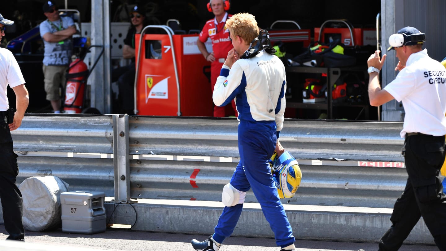 Race retiree Marcus Ericsson (SWE) Sauber at Formula One World Championship, Rd6, Monaco Grand Prix, Race, Monte-Carlo, Monaco, Sunday 28 May 2017. © Sutton Images