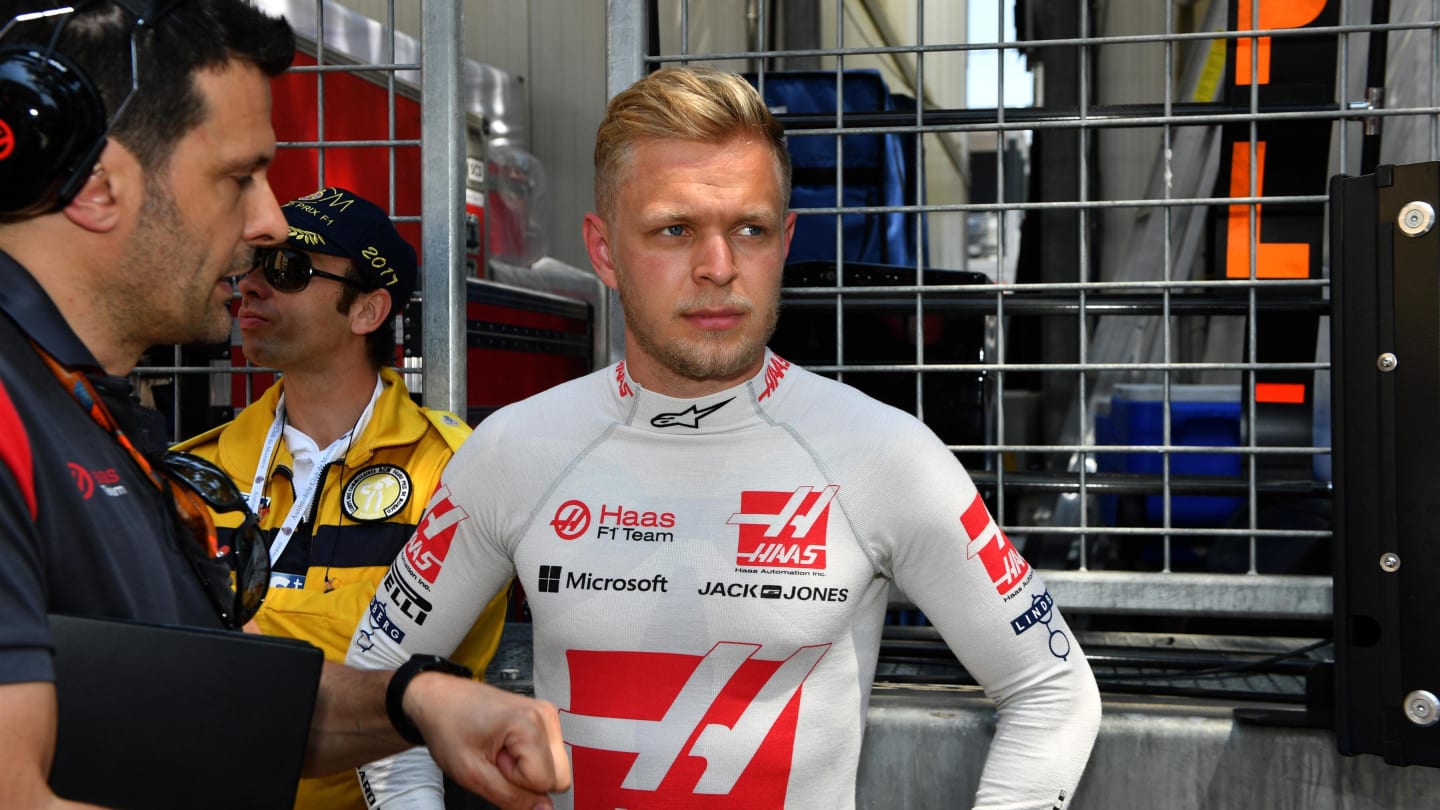 Kevin Magnussen (DEN) Haas F1 on the grid at Formula One World Championship, Rd6, Monaco Grand Prix, Race, Monte-Carlo, Monaco, Sunday 28 May 2017. © Sutton Images